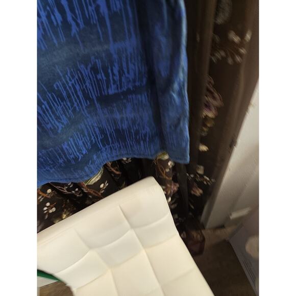 Buffalo David Bitton Men's Size XL Blue Dyed Ink Graphic Crew-Neck T-Shirt - Picture 8 of 12